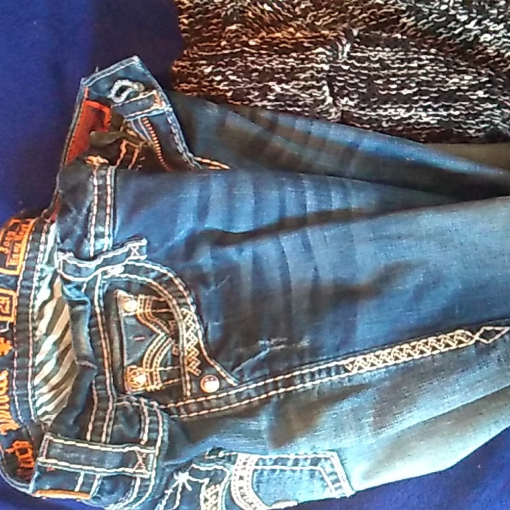 🎸 ROCK REVIVAL SEXY Joey BOOT CUT Jean's  VNUC SZ 29 EUC